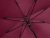 Зонт-трость Reviver с куполом из переработанного пластика, бордовый