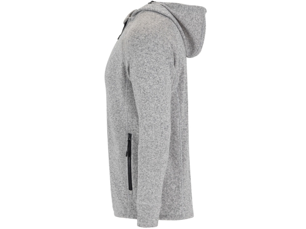 Толстовка на молнии "Everest", меланжевый белый