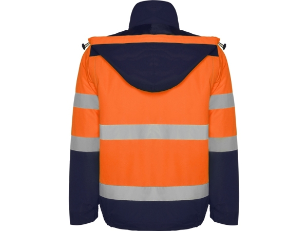 Парка "Epsylon", нэйви/неоновый оранжевый