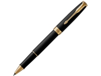 Ручка роллер Parker Sonnet  Matte Black GT, стержень: F, цвет чернил: black, в подарочной упаковке Ручка роллер Parker Sonnet  Matte Black GT, стержень: F, цвет чернил: black, в подарочной упаковке