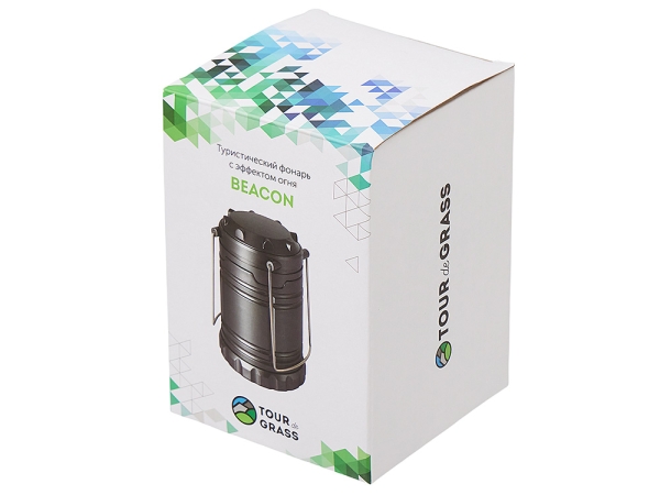 Туристический фонарь с эффектом пламени «Beacon», серый