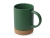 Кружка 450 мл с пробковым дном с крышкой "Корк & Бон", глубокий зеленый