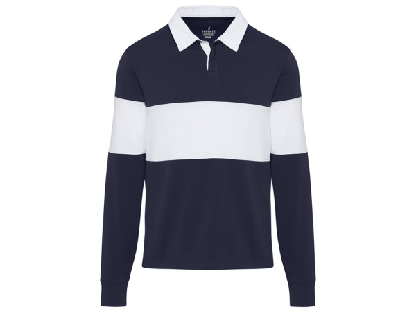 Clyde толстовка-поло унисекс для регби - Темно - синий / Белый
