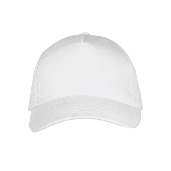 Бейсболка LONG BEACH, 5 клиньев, металлическая застежка