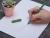 Вечный карандаш из переработанной бумаги "Recycled pencil", зеленый классический