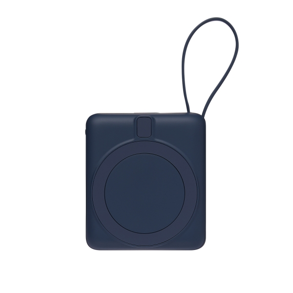 Внешний аккумулятор с подсветкой Ritter PD 10000mAh с функцией беспроводной зарядки 15W, синий