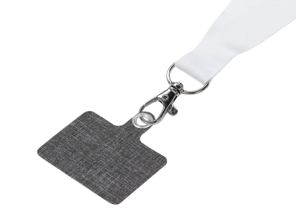 Ланъярд 2,5 см под сублимацию с карабином и большим держателем для телефона из ПЭ