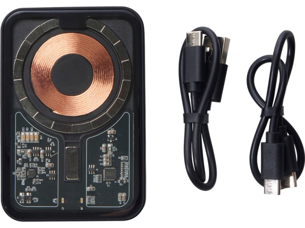 Беспроводной магнитный внешний аккумулятор с QC\PD «MagnifIQ», 10000 мАч, 15 Вт, черный