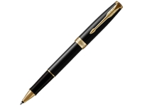 Ручка-роллер Parker Sonnet Black Lacquer GT, стержень: F, цвет чернил: black, в подарочной упаковке Ручка-роллер Parker Sonnet Black Lacquer GT, стержень: F, цвет чернил: black, в подарочной упаковке