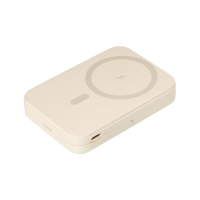 Внешний аккумулятор Union PD 10000mAh с функцией беспроводной зарядки 15W, бежевый