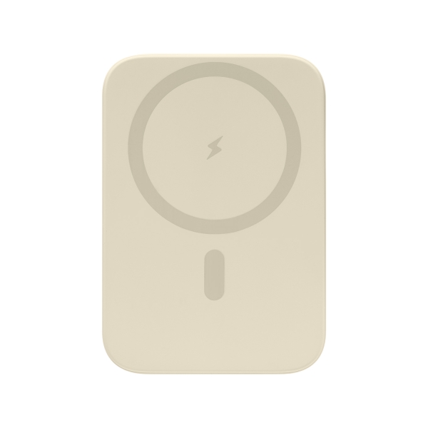 Внешний аккумулятор Union PD 10000mAh с функцией беспроводной зарядки 15W, бежевый