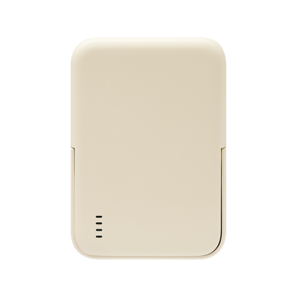 Внешний аккумулятор Union PD 10000mAh с функцией беспроводной зарядки 15W, бежевый