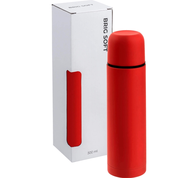 Термос BRIG SOFT без чехла 500мл. Красный 6225.03