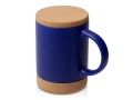 Кружка 450 мл с пробковым дном с крышкой "Корк & Бон", глубокий синий