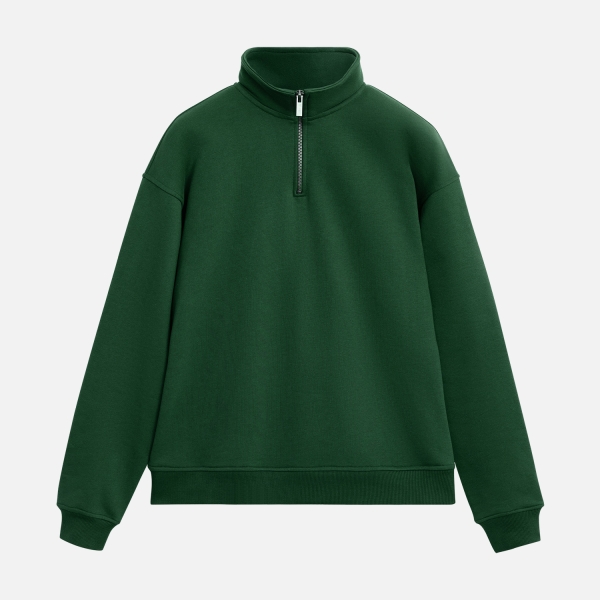 Толстовка на молнии унисекс Флоу (Flow), зеленая, размер 5XL/6XL