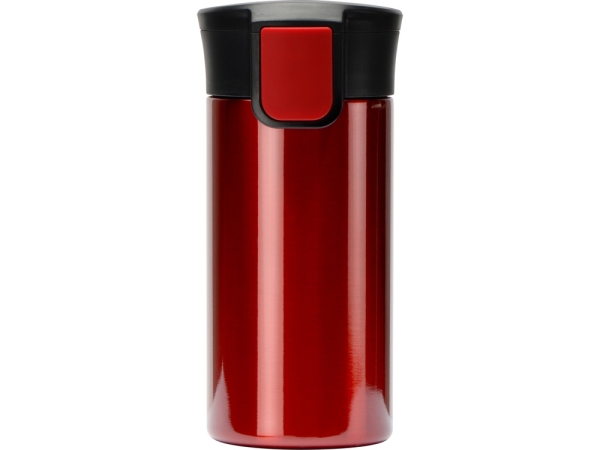Вакуумная термокружка с кнопкой Upgrade, Waterline, тубус, красный