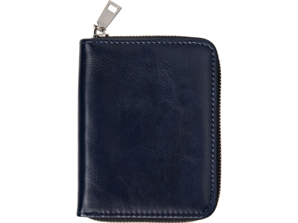 Картхолдер на молнии для 8 пластиковых карт с RFID защитой "Fabrizio", синий