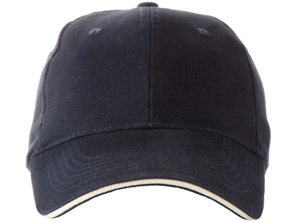 Бейсболка Challenge 6-ти панельная, темно-синий/натуральный