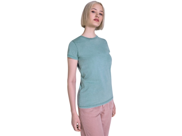 Футболка «Fiyi» женская, сине-зеленый выстиранный