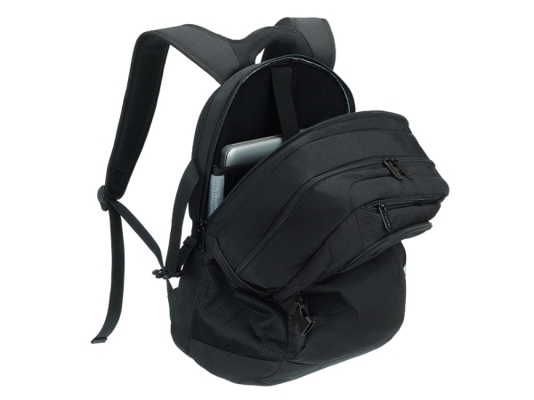 Рюкзак TORBER МЕГАПОЛИС с отделением для ноутбука 16", чёрный, полиэстер, 47 х 34 x 28 см