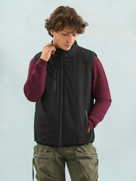 Жилет софтшелл унисекс Falcon BW, темный хаки