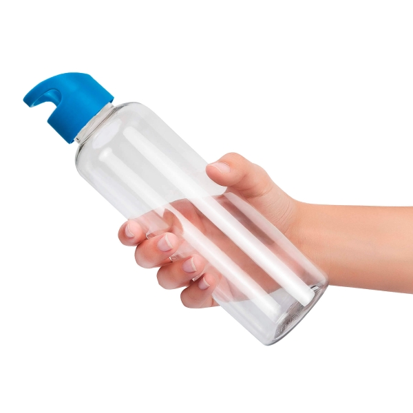 Бутылка для воды MINI BINGO 550мл. Прозрачная с голубым 6271.20.12