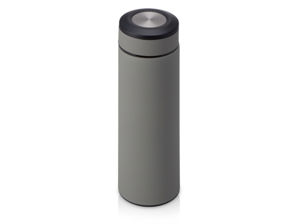Вакуумный термос "Vacuum Flask C1", soft touch, 420мл, серый