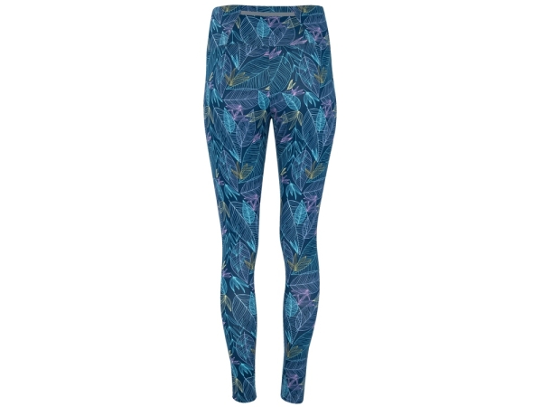 Легинсы "Cirene", принт темно-бирюзовый лист