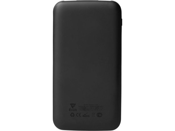 Набор из внешнего акуумулятора и универсального кабеля с подсветкой лого «Reserve LED», 10000mAh, черный