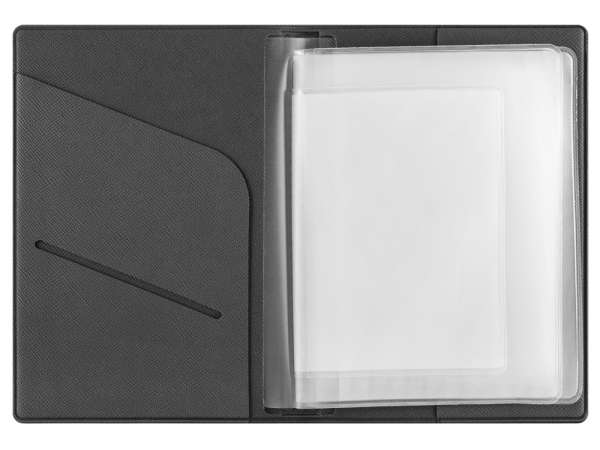 Классическая обложка для автодокументов "Favor", темно-серая