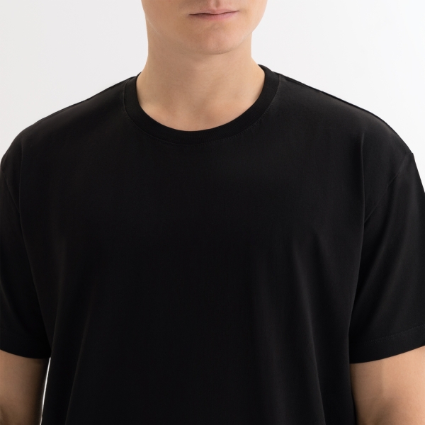 Футболка унисекс KRIS, 150 гр., черная, размер XS