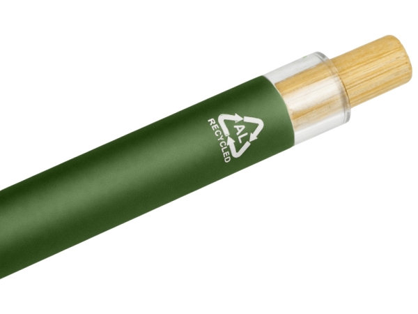 Ручка из переработанного алюминия "Blossom", зеленый