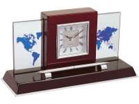 Настольный прибор «Карибы» с часами, ручкой и картой мира Настольный прибор «Карибы» с часами, ручкой и картой мира