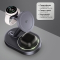 Беспроводная зарядная станция 3 в 1 MagSafe QI2 NEO Galaxy, черная, Deppa