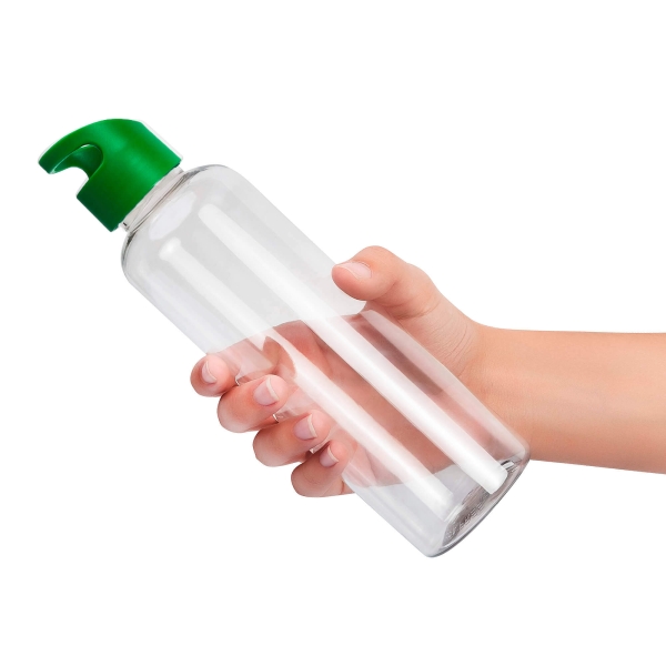 Бутылка для воды MINI BINGO 550мл. Прозрачная с зеленым 6271.20.02