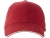 Бейсболка Challenge 6-ти панельная, красный/натуральный