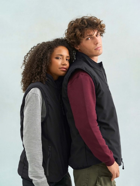 Жилет софтшелл унисекс Falcon BW, темно-серый