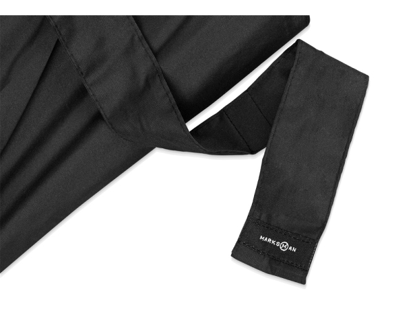 Зонт трость Square, полуавтомат 23, черный/серебристый