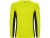 Футболка "Shanghai " мужская с длинным рукавом, неоновый желтый/черный