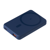 Внешний аккумулятор Largo PD 5000mAh с функцией беспроводной зарядки 15W, синий Внешний аккумулятор Largo PD 5000mAh с функцией беспроводной зарядки 15W, синий