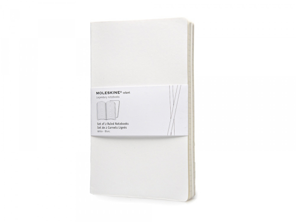 Записная книжка Moleskine Volant (в линейку, 2 шт.), Large (13х21см), белый