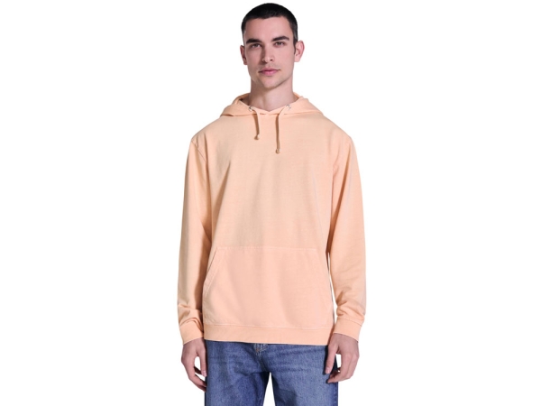 Толстовка с капюшоном «KENIA» унисекс, светло-абрикосовый выстиранный