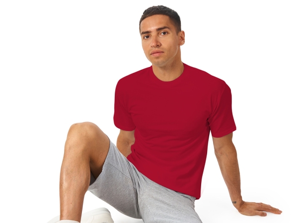 Футболка из френч терри «Warsaw» унисекс 220гр, красный