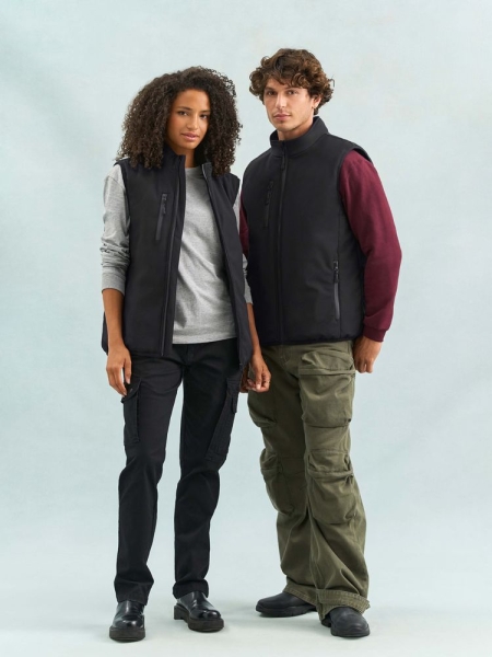 Жилет софтшелл унисекс Falcon BW, красный