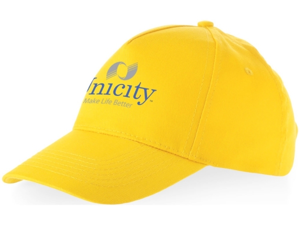 Бейсболка "Мемфис 230" 5-панельная, yellow