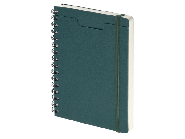 Ежедневник недатированный на гребне А5 "Pragmatic", темно-зеленый