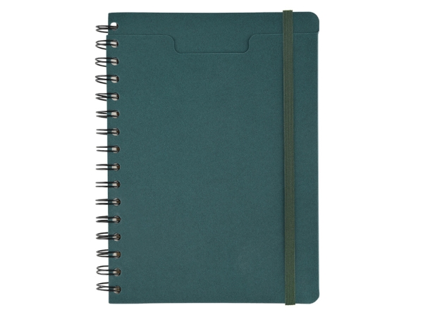 Ежедневник недатированный на гребне А5 "Pragmatic", темно-зеленый