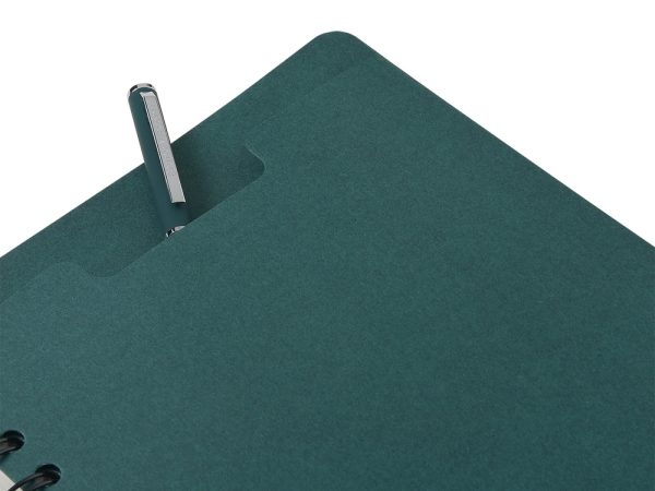 Ежедневник недатированный на гребне А5 "Pragmatic", темно-зеленый