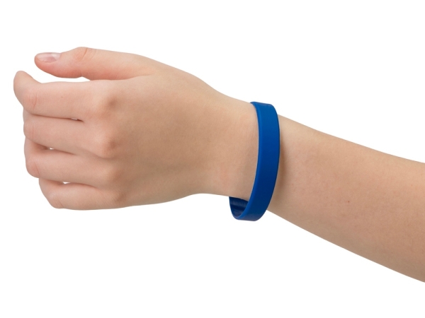 Силиконовый браслет "Forest" 202*12 мм, синий