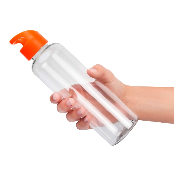 Бутылка для воды MINI BINGO 550мл. Прозрачная с оранжевым 6271.20.05